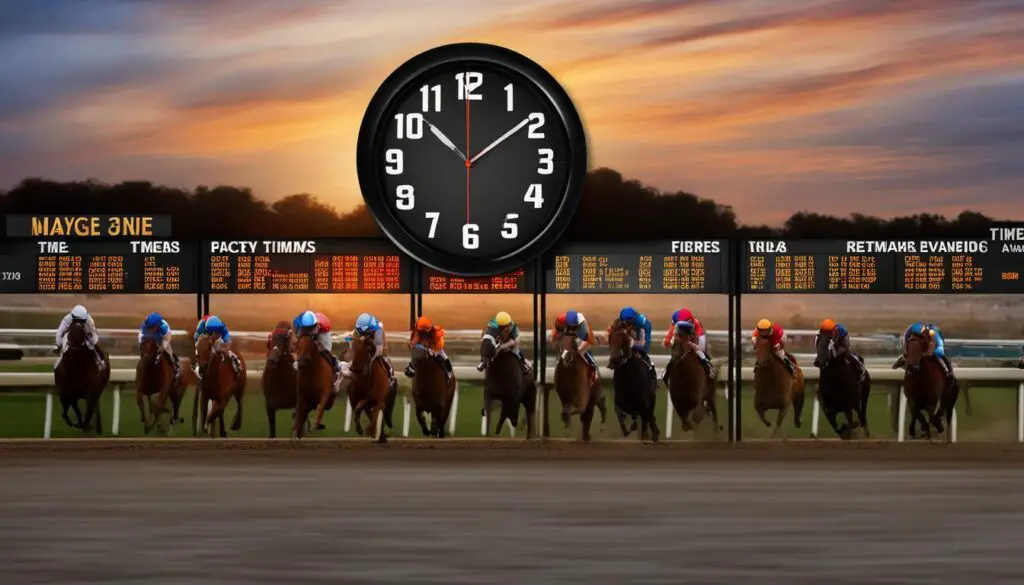 horse racing time schedule