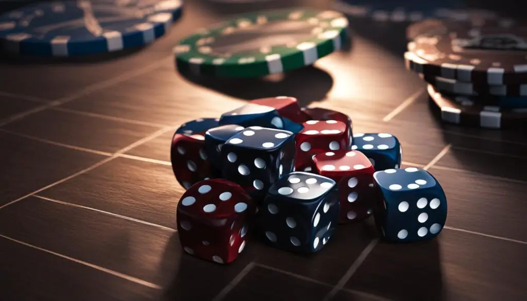 value of dice in poker sets