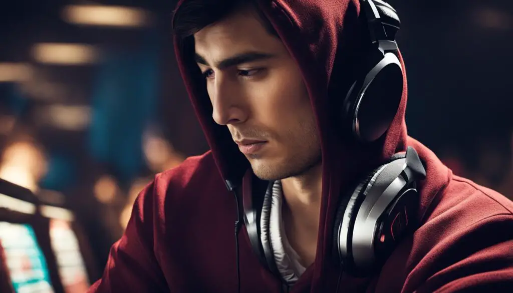 why do poker players wear hoodies and headphones