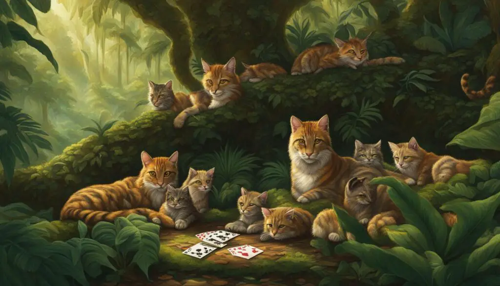 why don't cats play cards in the wild