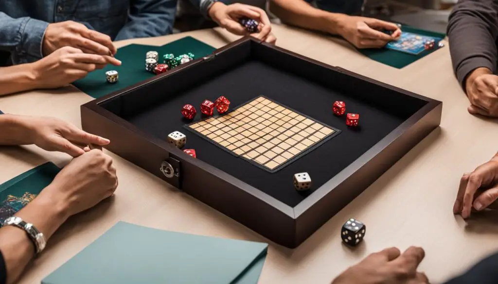 magnetic folding dice trays